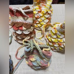 Hand crocheted small crossbody purses